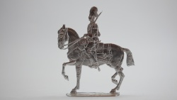 Österreichische Arcieren der Leibgarde zu Pferd um 1890, 100mm Figur, Gesamthöhe= 115mm