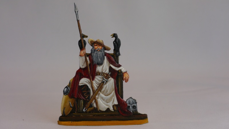 Odin, sitzend, beidseitig graviert, AH=60mm