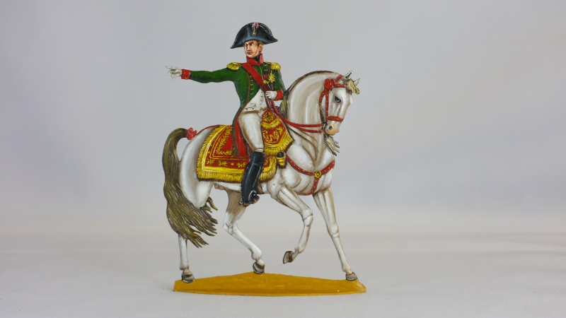 Napoleon I. zu Pferd, 1809, beidseitig graviert , Gesamthöhe= 115mm