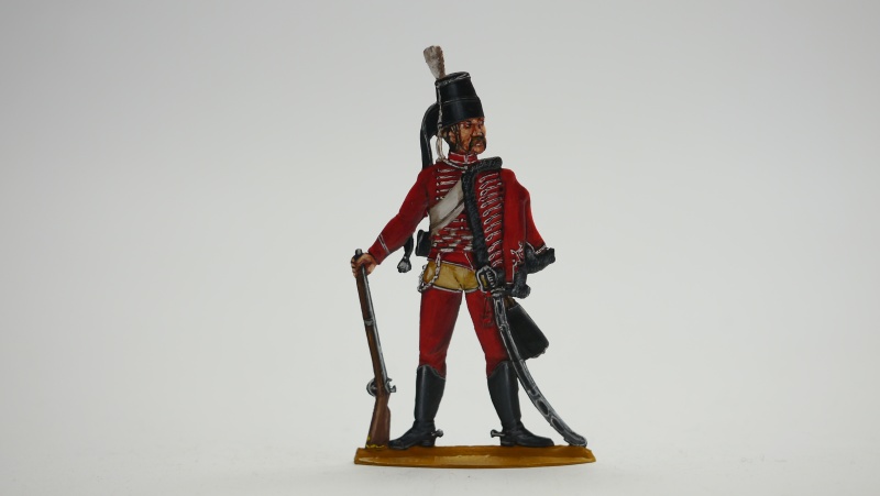 Der rote Husar, rotes Husarenregiment Nr.8, Preussen, beidseitig graviert, AH=65 mm