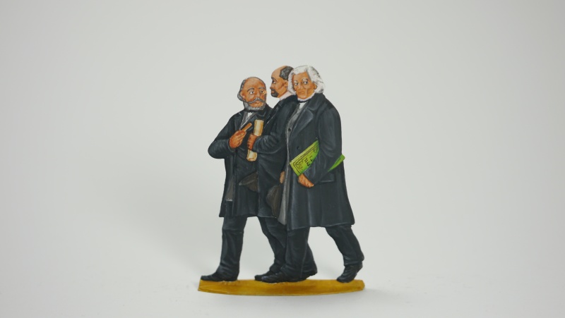 Akademieprofessoren (Bildhauer Johannes Schilling, Bildhauer Ernst Julius Hähnel und Maler Ludwig Richter)