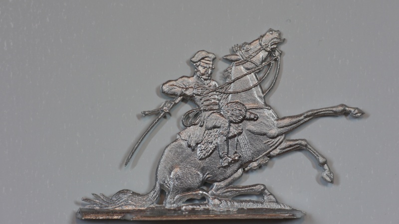 Schwarzer Herzog auf fallendem Pferd, Ölper, 1809