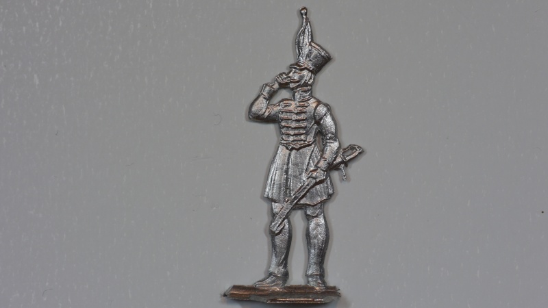 Offizier, Schnurbart zwirbelnd, Braunschweig 1809,Infanterie (Schwarze Schar)