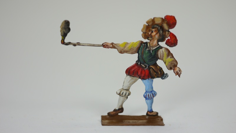 Landsknecht, Kanone zündend