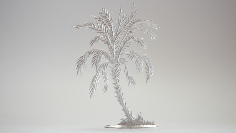 mittelgroße Palme, beidseitig graviert, GH=135mm, B=85mm