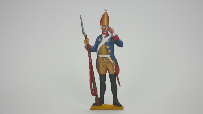 Grenadier vom Infanterie Regiment No.6, einseitig graviert, 54mm