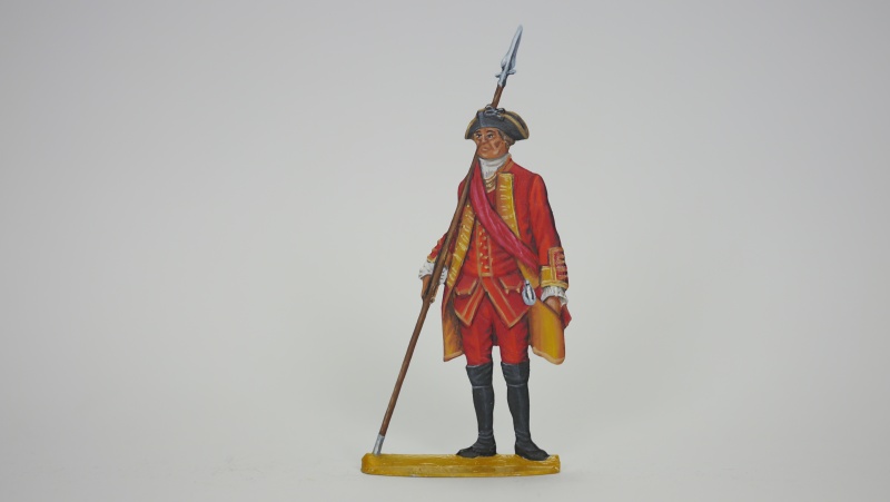 English Officer 12.Regiment of foot, einseitig graviert, 54mm