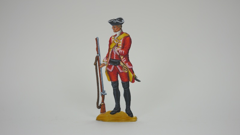 English Corporal 12.Regiment of foot, einseitig graviert, 54mm
