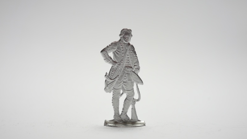 English Artilleryman 1758, einseitig graviert, 54mm