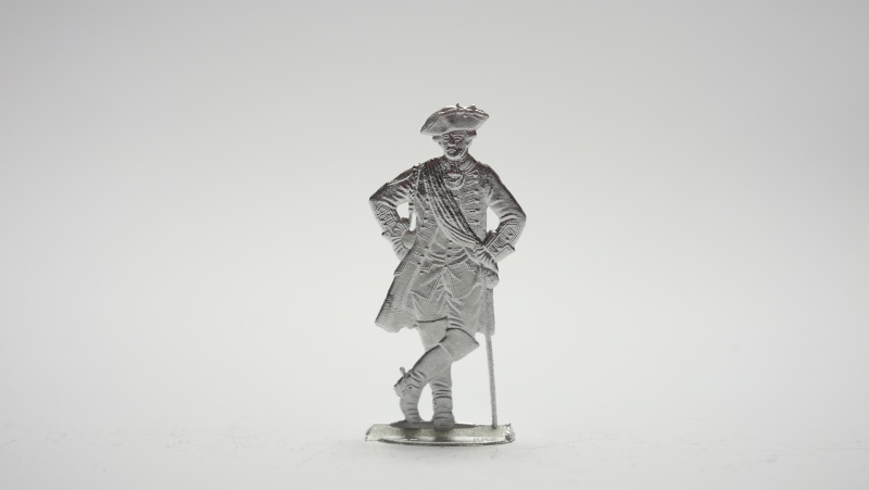 English Infantry Officer 1758, einseitig graviert, 54mm