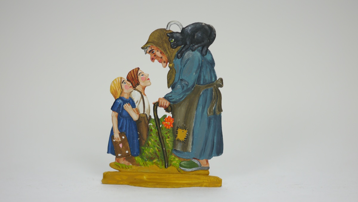 Hänsel und Gretel, beidseitig graviert, Höhe ca. 60mm