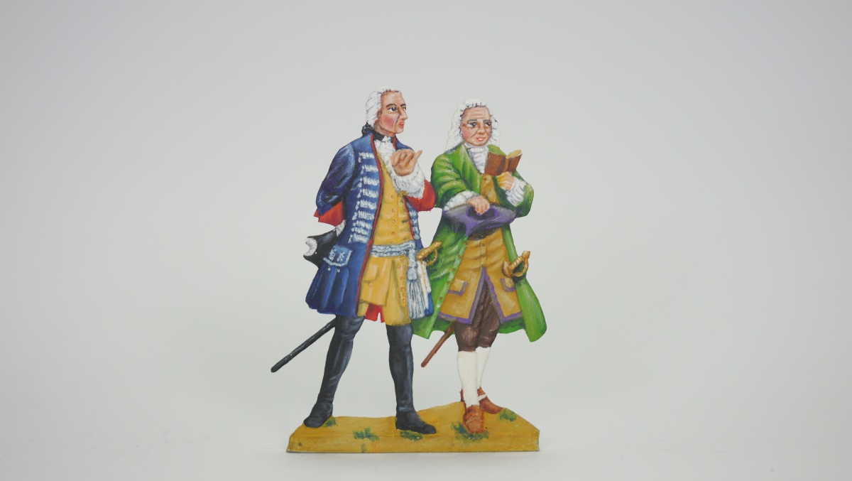 Friedrich II und Voltaire, einseitig graviert, 54mm