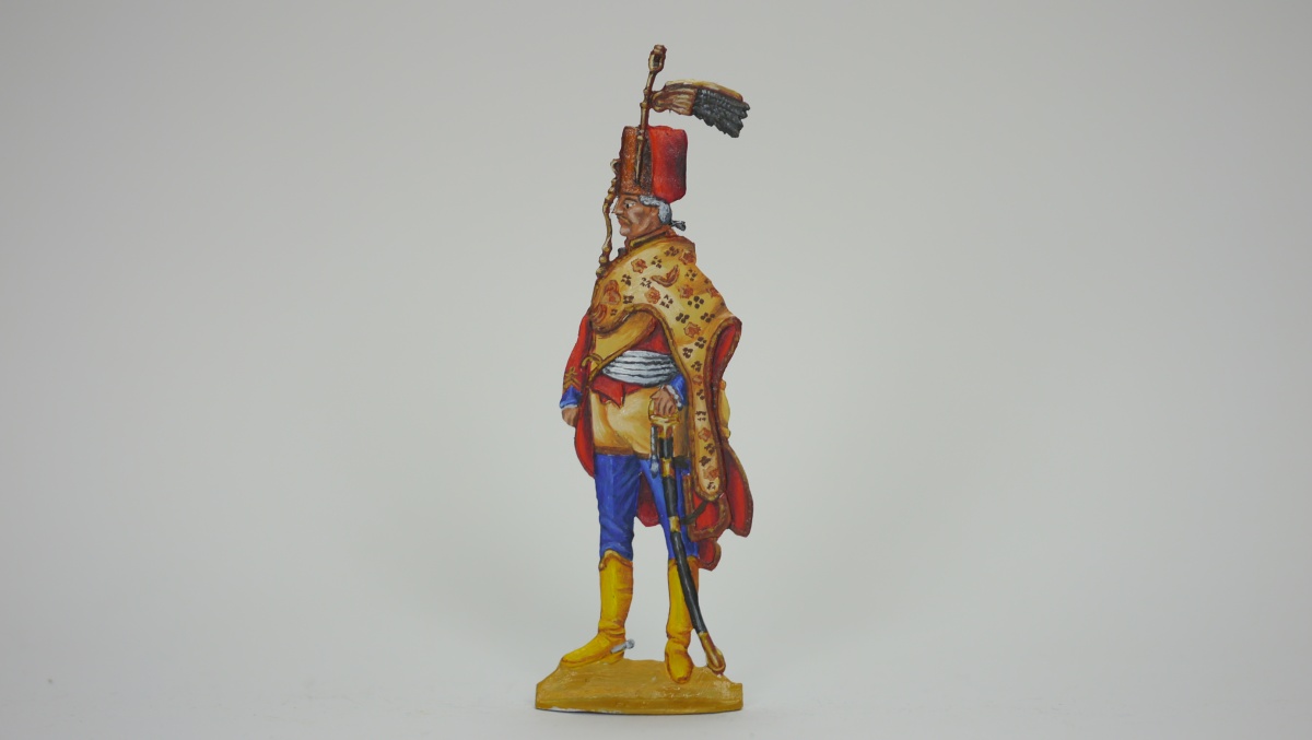 Offizier des 2. Husaren-Regiments in Paradeuniform, einseitig graviert, 54mm