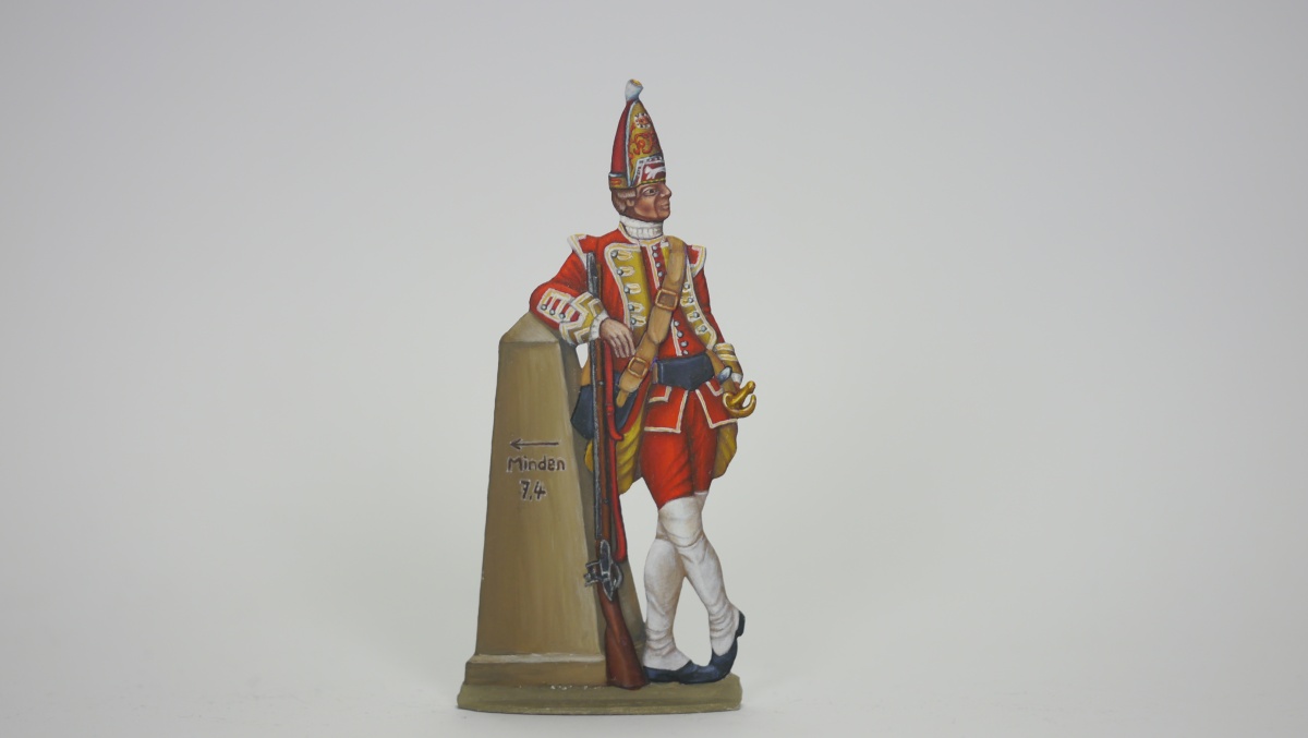 English Grenadier 22.Regiment of foot, einseitig graviert, 54mm