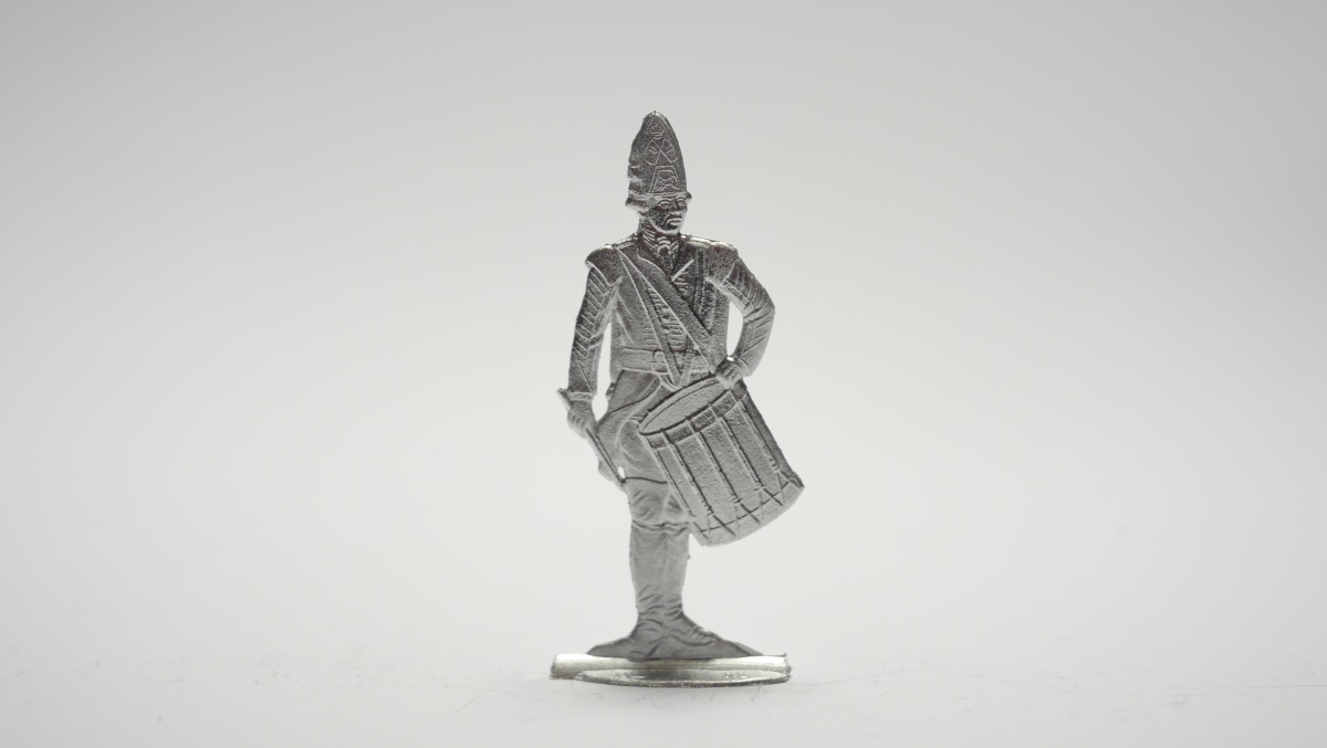 English Drummer 1758, einseitig graviert, 54mm