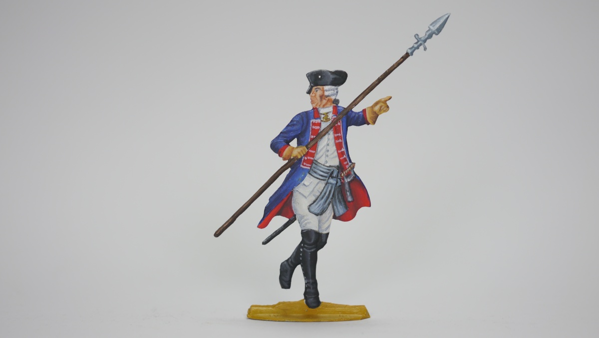 Füselier Offizier 1759, einseitig graviert, 54mm