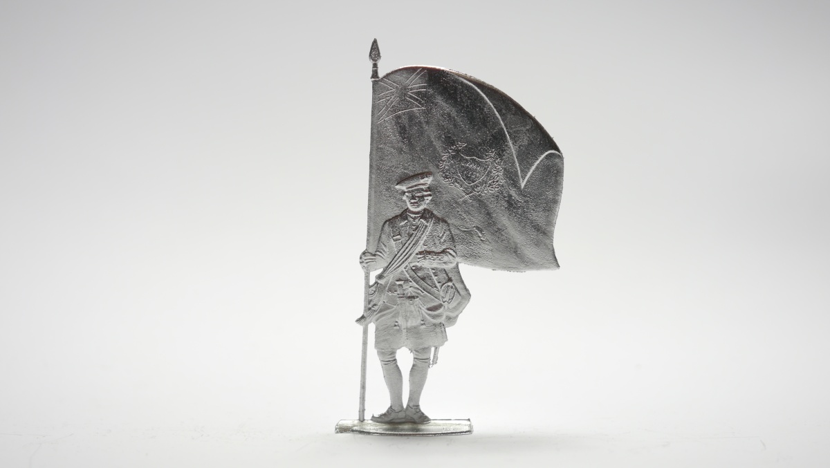 Flag Bearer Kelth Highlander 1760, einseitig graviert, 54mm