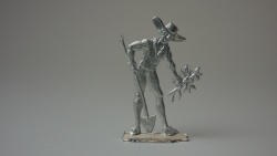 Botaniker mit Brotfruchtpflanze