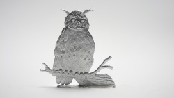 Uhu, beidseitig graviert, GH= 69mm