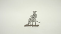 Infanterie General, sitzend, beidseitig graviert