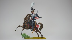 Offizier des Brandenburgischen Husarenregiments 1813, beidseitig graviert, Gesamthöhe= 140mm