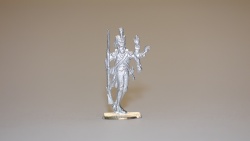 französischer Linieninfanterist, halb seitwärts gehend, beidseitig graviert